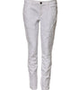 Dolce & Gabbana White Cotton Mid Waisted Women Denim Jeans