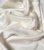 Dolce & Gabbana Ivory Silk Tapered High Waist Pants