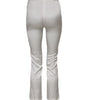 Dolce & Gabbana Ivory Silk Tapered High Waist Pants