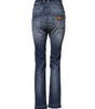Dolce & Gabbana Blue Rhinestone Embellished Denim Jeans