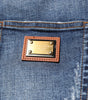Dolce & Gabbana Blue Rhinestone Embellished Denim Jeans