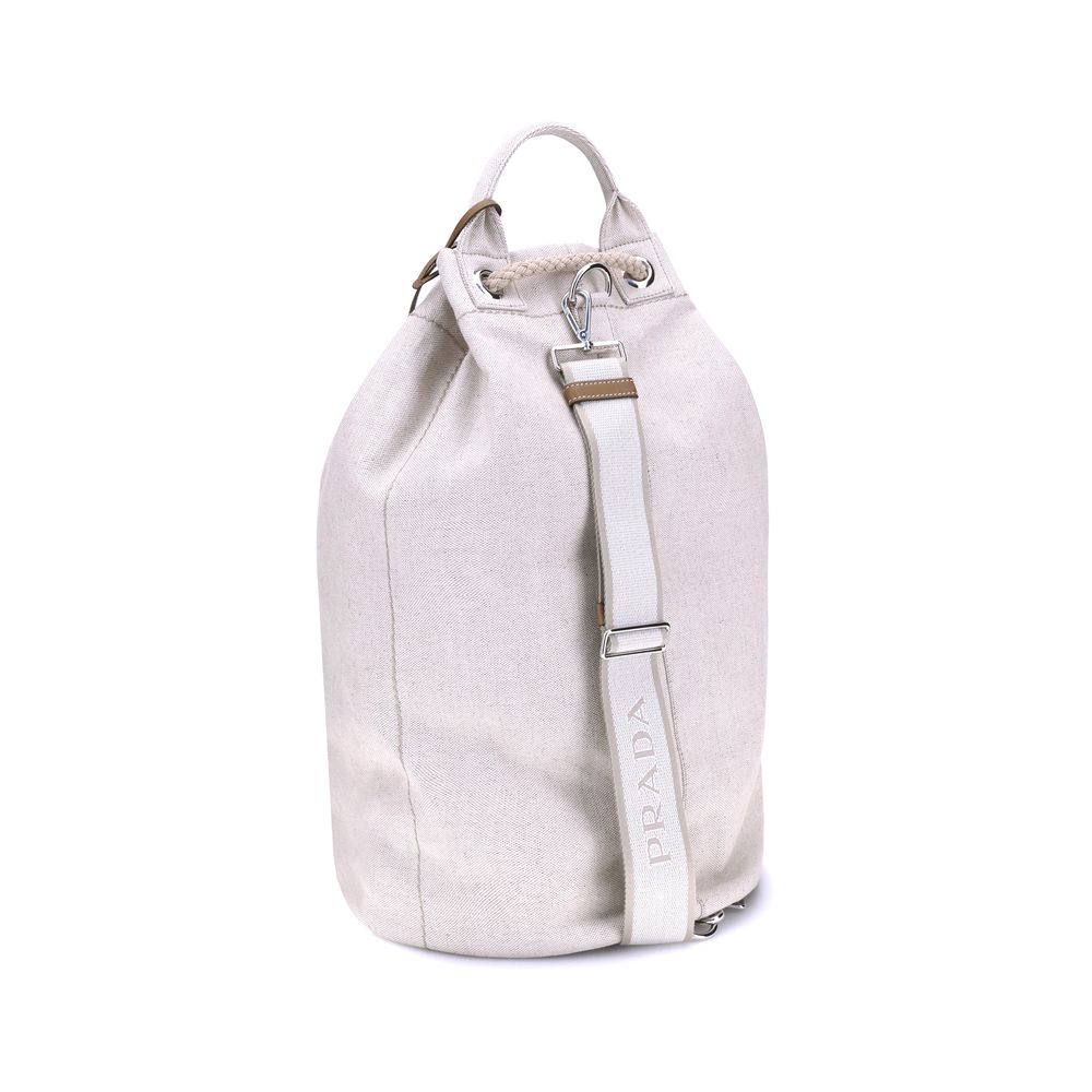 Sac seau en lin Prada