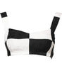 Dolce & Gabbana Black White Cropped Bustier Corset Bra Top