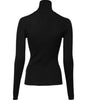 Dolce & Gabbana Black Cashmere Turtleneck Knitted Blouse Top