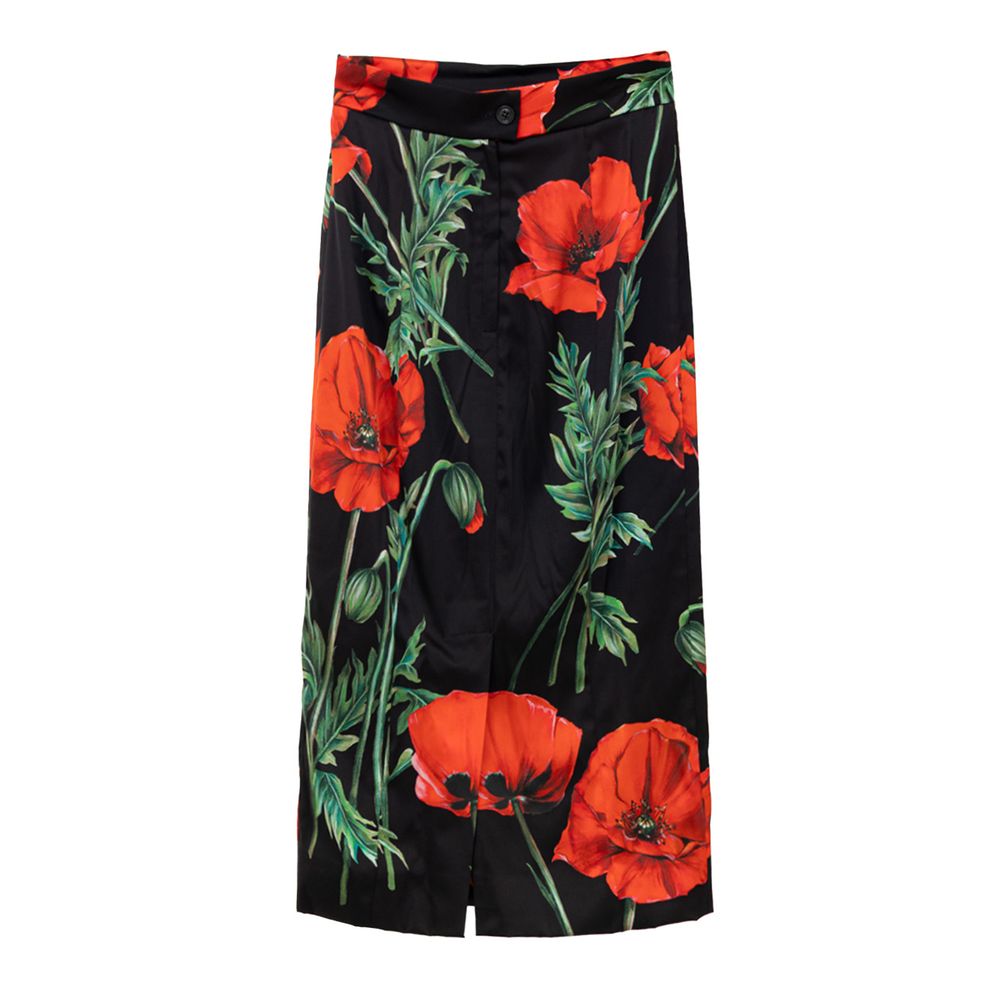 Dolce &amp; Gabbana Two-tone Silk Skirt