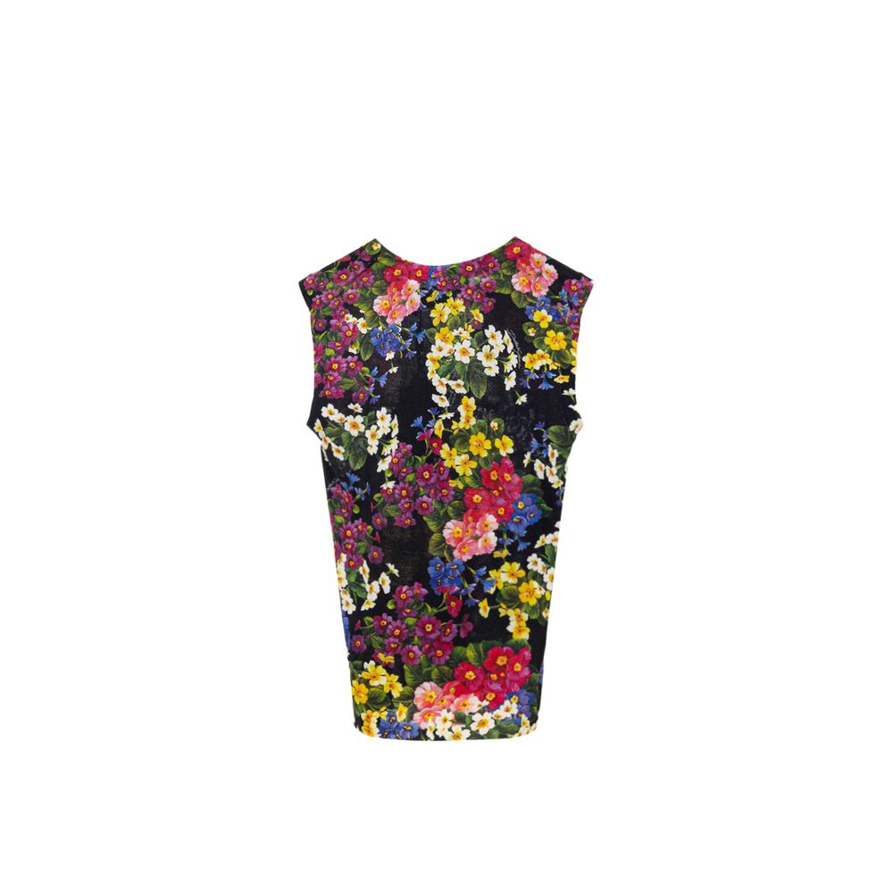 Débardeur en cachemire noir Dolce & Gabbana