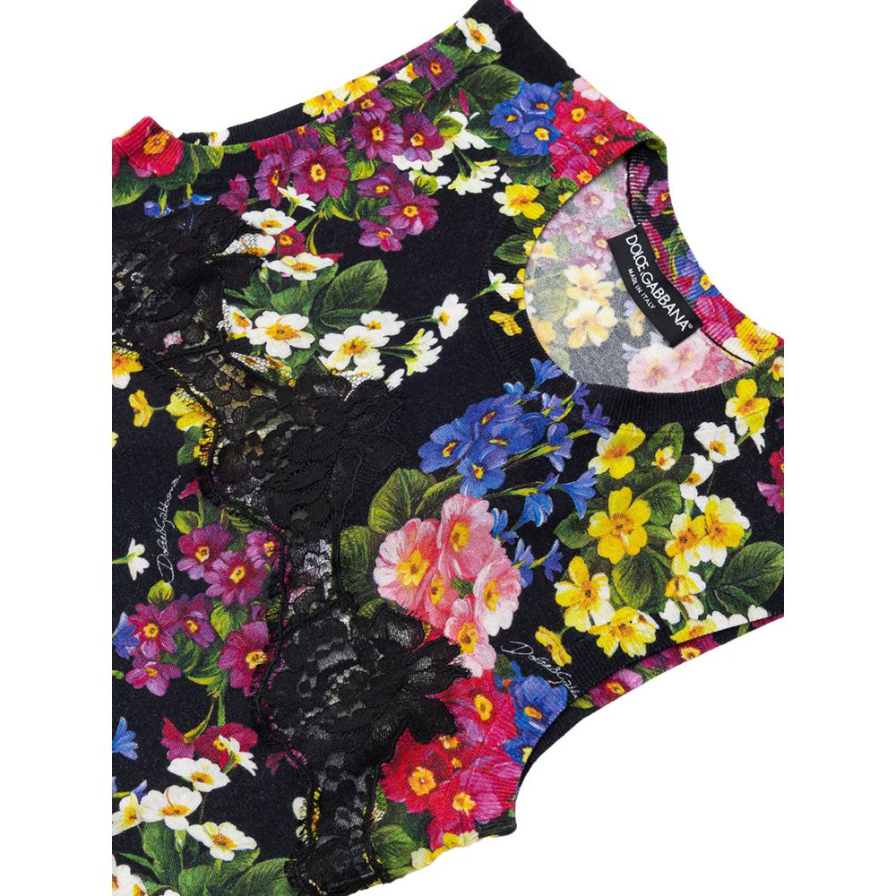 Débardeur en cachemire noir Dolce & Gabbana