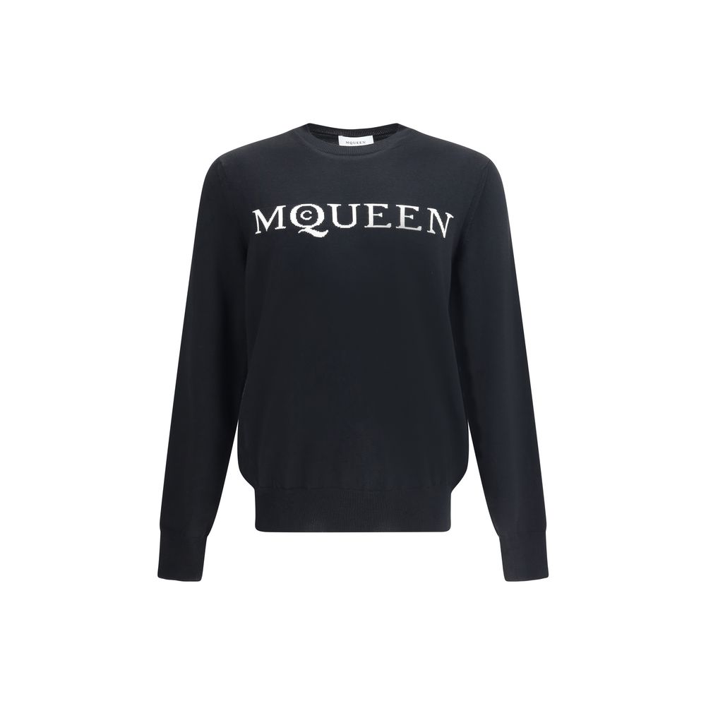 Pull en laine avec logo Alexander McQueen