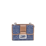 Sac à bandoulière en denim Fendi Baguette