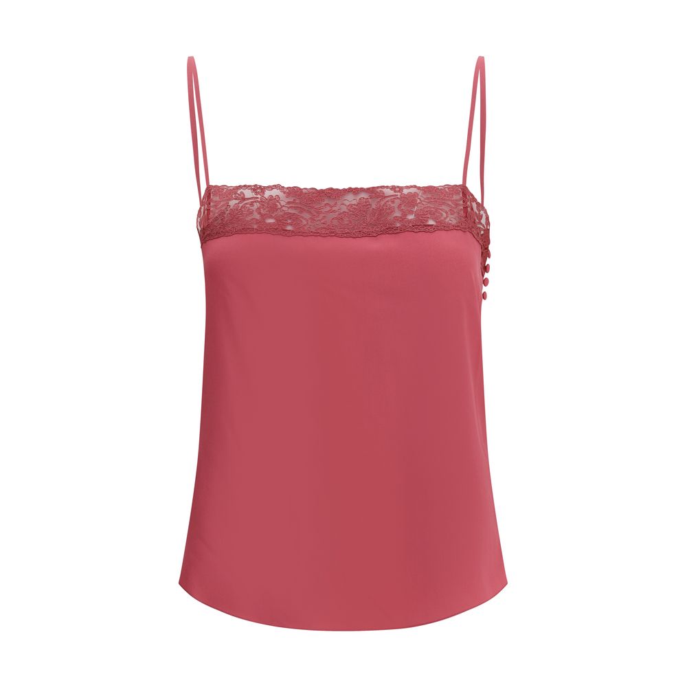 Chloé crêpe de chine and lace Top