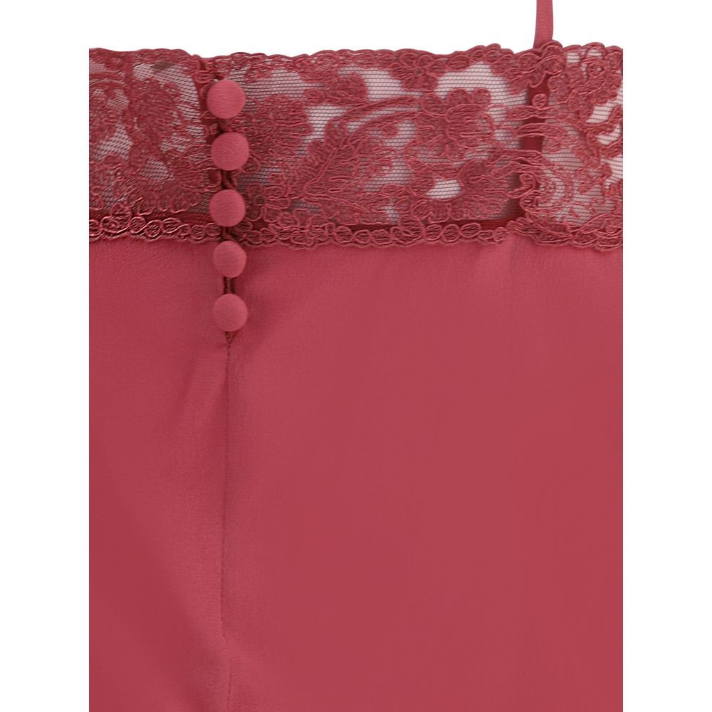 Chloé crêpe de chine and lace Top