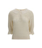 Pull Chloé avec col en dentelle