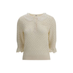 Pull Chloé avec col en dentelle