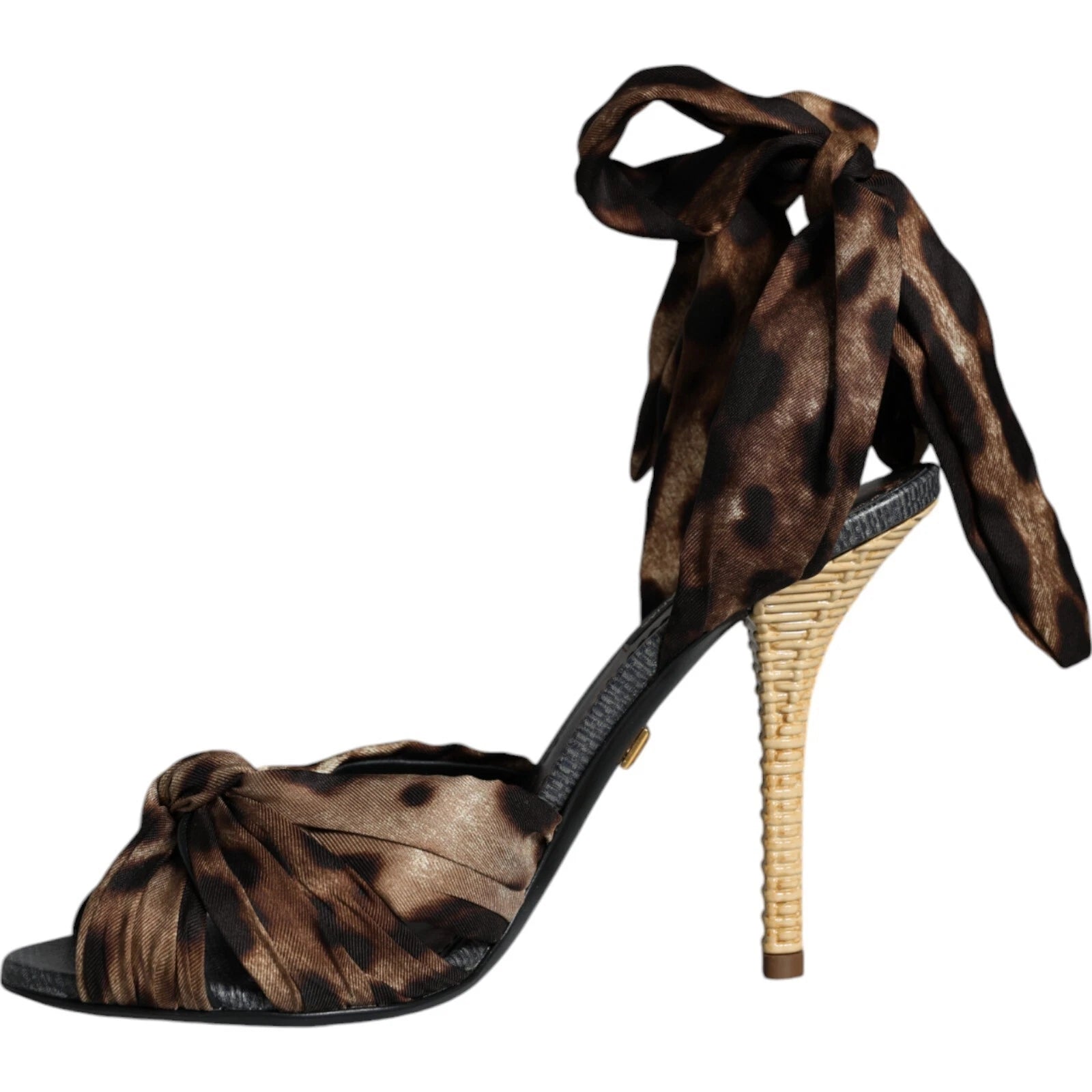 Sandales à talons Keira léopard marron Dolce & Gabbana