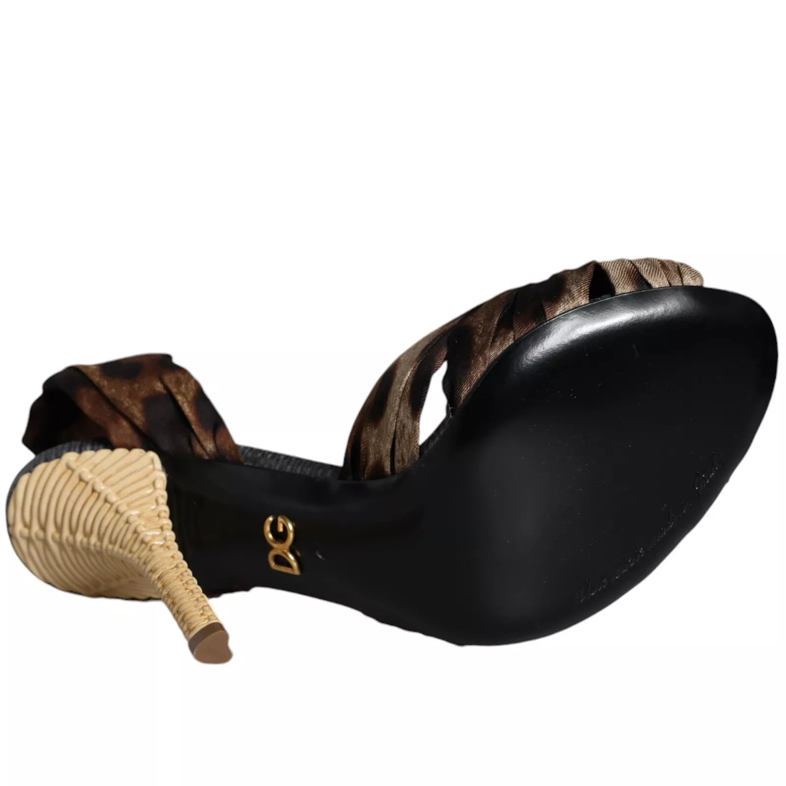 Sandales à talons Keira léopard marron Dolce & Gabbana