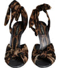 Sandales à talons Keira léopard marron Dolce & Gabbana