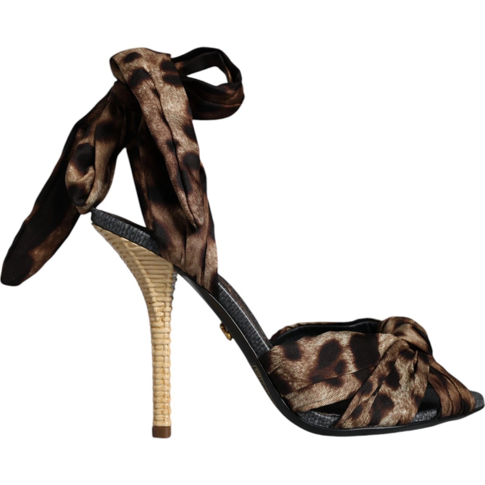 Sandales à talons Keira léopard marron Dolce & Gabbana