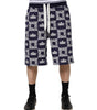 Bermuda Dolce &amp; Gabbana en coton bleu avec logo couronne imprimé