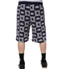 Bermuda Dolce &amp; Gabbana en coton bleu avec logo couronne imprimé