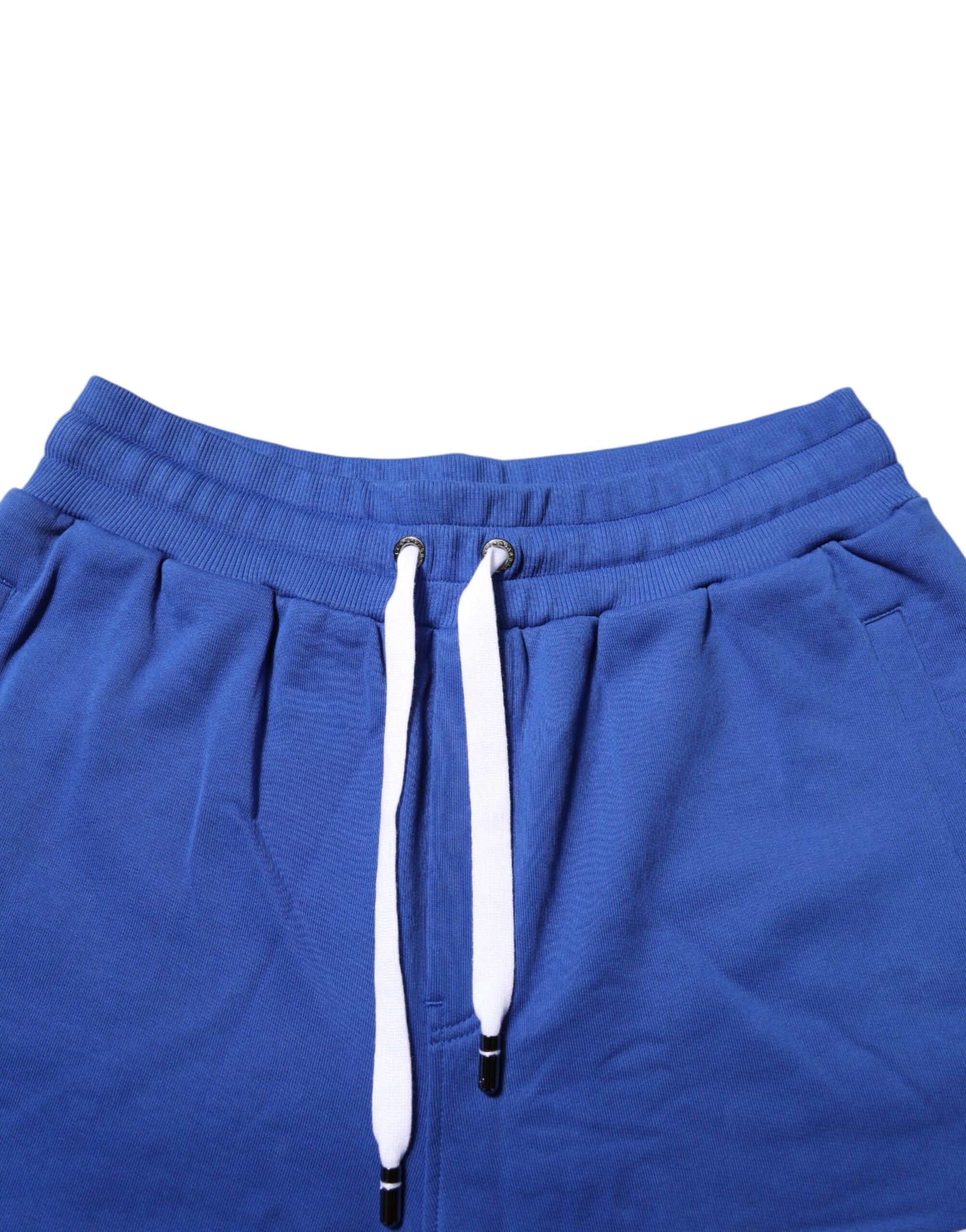 Bermuda en coton à logo bleu Dolce &amp; Gabbana