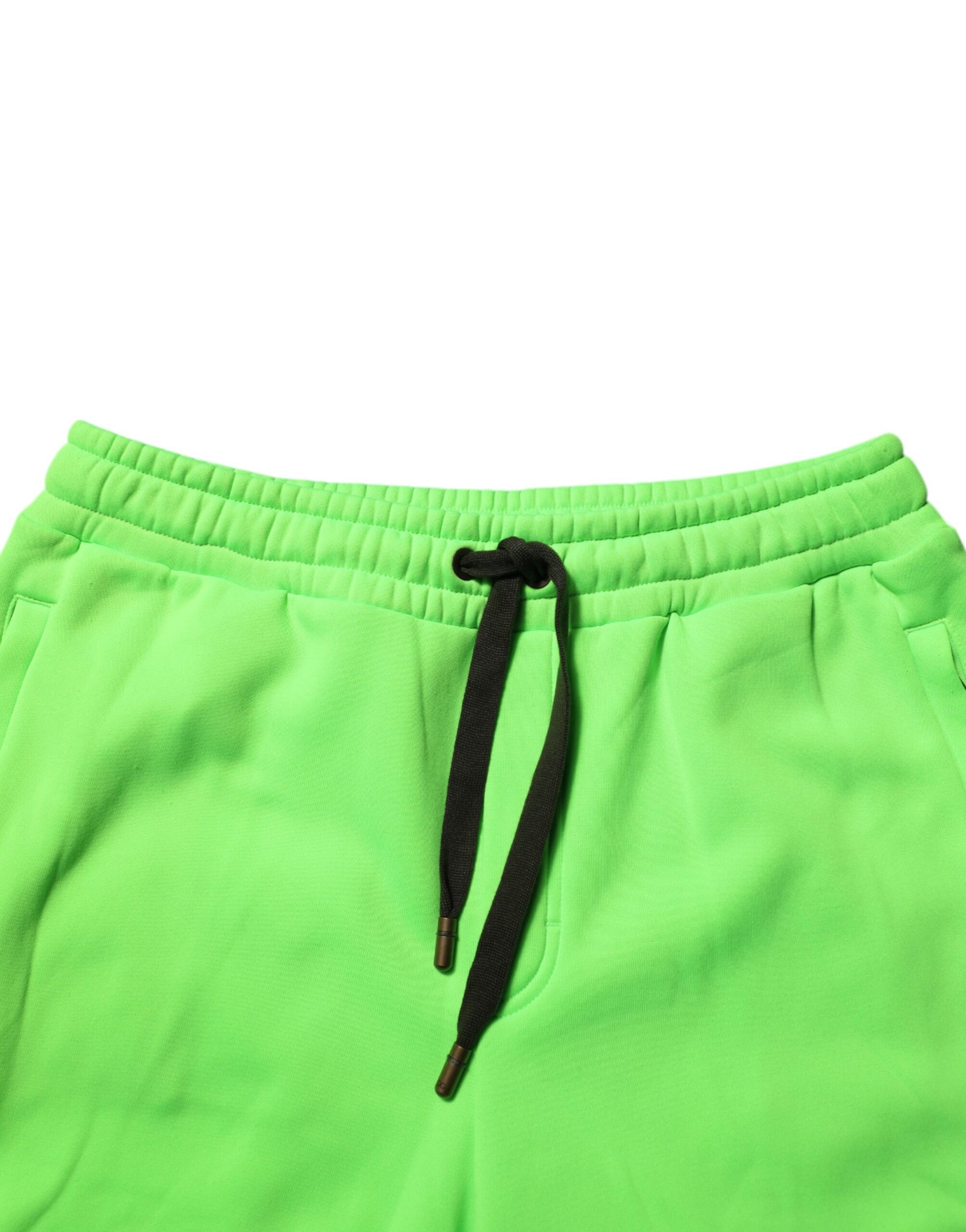 Bermuda cargo patchwork vert Dolce &amp; Gabbana pour homme