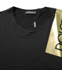 Dolce & Gabbana Black Logo Tape Cotton Men Crew Neck T-shirt