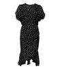 Dolce & Gabbana Black White Lace Polka Dot Chiffon Dress