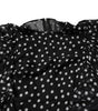 Dolce & Gabbana Black White Lace Polka Dot Chiffon Dress