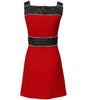 Dolce & Gabbana Red Wool Sleeveless A-line Flared Mini Dress