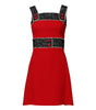 Dolce & Gabbana Red Wool Sleeveless A-line Flared Mini Dress