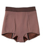 Short taille haute en viscose marron Dolce & Gabbana