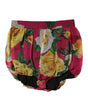 Dolce & Gabbana Red Floral High Waist Women Hot Pants Shorts