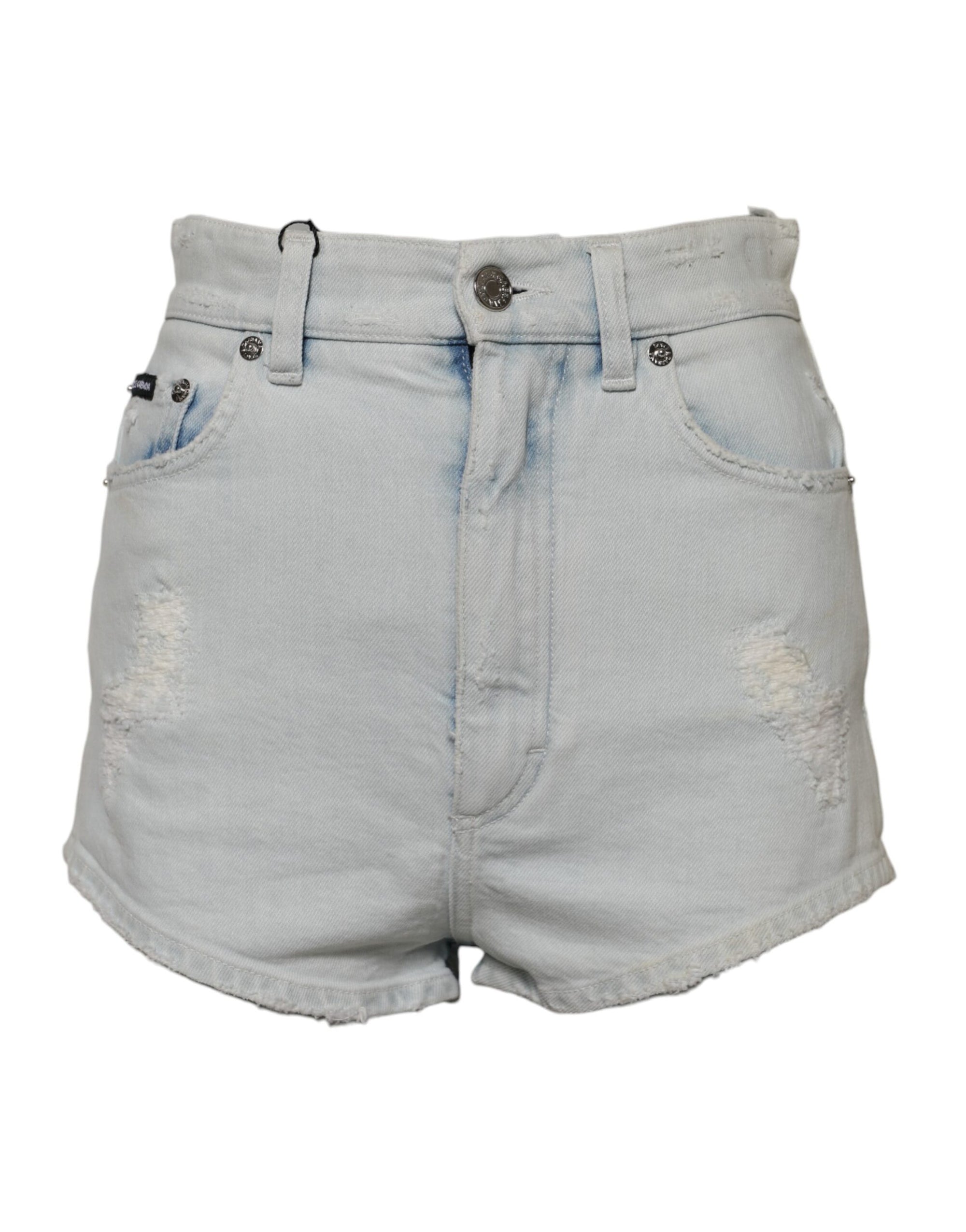 Short en denim délavé bleu clair Dolce & Gabbana