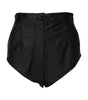 Dolce & Gabbana Black Viscose High Waisted Hot Pants Shorts