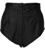 Dolce & Gabbana Black Viscose High Waisted Hot Pants Shorts