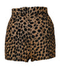 Dolce & Gabbana Brown Leopard High Waisted Hot Pants Shorts