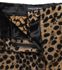 Dolce & Gabbana Brown Leopard High Waisted Hot Pants Shorts