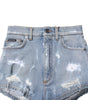 Short en denim bleu déchiré Dolce &amp; Gabbana en coton