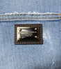 Short en denim bleu déchiré Dolce &amp; Gabbana en coton