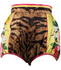 Short taille haute à fleurs multicolores Dolce &amp; Gabbana