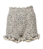 Dolce & Gabbana Short à volants en cachemire bouclé métallisé