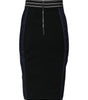 Dolce & Gabbana Blue Cotton Denim Pencil Cut Midi Skirt