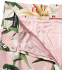 Jupe crayon mi-longue en viscose à imprimé lys rose Dolce &amp; Gabbana