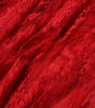 Jupe longue trapèze en coton rouge à dentelle florale Dolce &amp; Gabbana