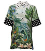Dolce & Gabbana Multicolor Printed Silk Collared Shirt Top