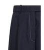 Thom Browne White stitching wool Pants