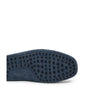 Tod's Blue Suede Leather Moccassin