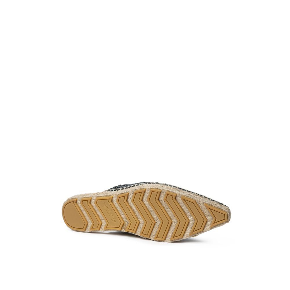 Espadrilles en cuir vert Bottega Veneta