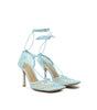 Bottega Veneta Blue Fabric And Leather Sandal