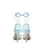 Bottega Veneta Blue Fabric And Leather Sandal